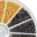 2250 Pieces Tube Crimp Beads 2 mm 2.5 mm Mixed Bracelet Loose Beads Spacer JZ6P6
