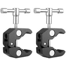 2Pack Super Clamp Crab Clamp Photography with / 1/4 and 3/8 inch Thread Rod I6J3