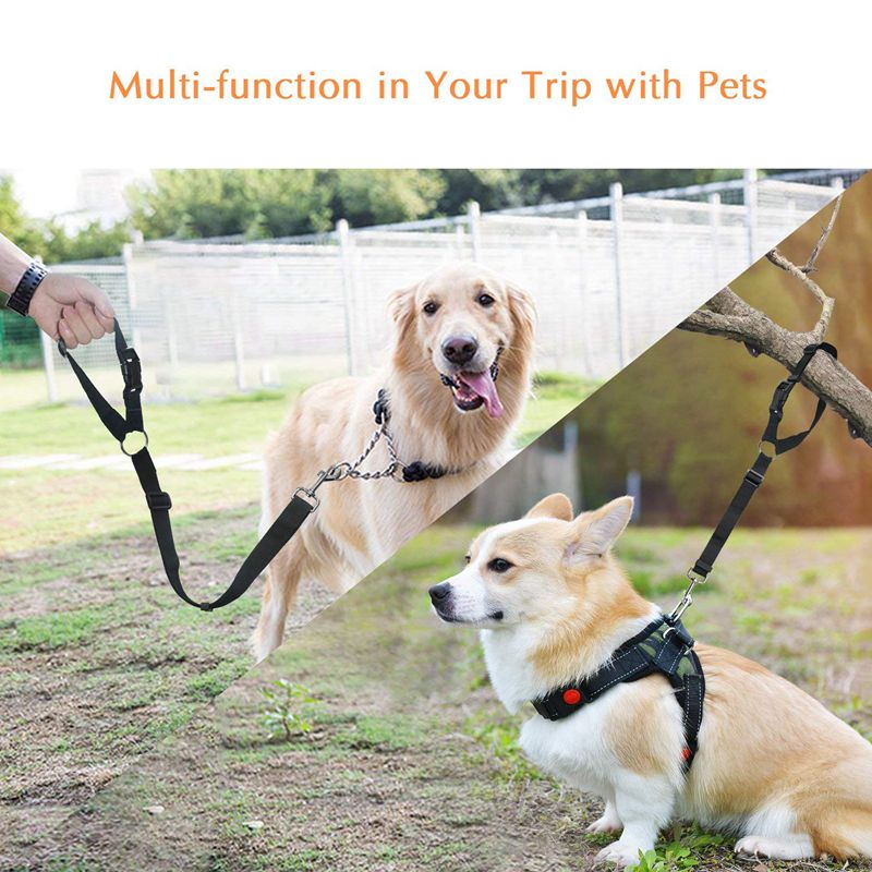 2 Pack Dog Seat Belt, Adjustable Dog Safety Vehicle Seatbelt Fit All Car He D8B5