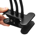 AC220V 3 Heads Flexible E27 Clip On Desk Light Lamp Stand Holder Gooseneck Bulb Adapter US Plug