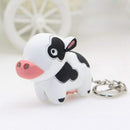 Cute Cow Keyring Led Torch With Sound Keychain Christmas Xmas Party Favors
