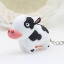 Cute Cow Keyring Led Torch With Sound Keychain Christmas Xmas Party Favors