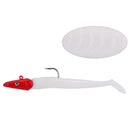 Lead Head Jigs Soft Fishing Lures with Hook Sinking Swim baits for Saltwate Z3N5