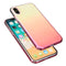 Color Gradient Shockproof Transparent Hard PC Case Cover for iPhone X