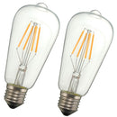 Dimmable Vintage Retro E27 ST58 4W LED COB Warm White  Filament Edison Bulb 110V 220V