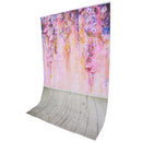 3x5FT 5x7FT Vinyl Spring Flower Wood Floor Photography Backdrop Background Studio Prop
