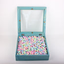 Wooden Chic Kitchen Spice Tea Box 9 Section Compartments Container Storage Chest Holder