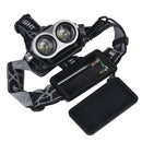 XANES K77A 1000 Lumens 2xT6 Zoomable Bicycle Headlight Adjustable Focus Outdoor Sports HeadLamp