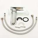 Chrome Solid Brass Glass Faucet Waterfall Bathroom Kitchen Basin Sink Mixer Tap