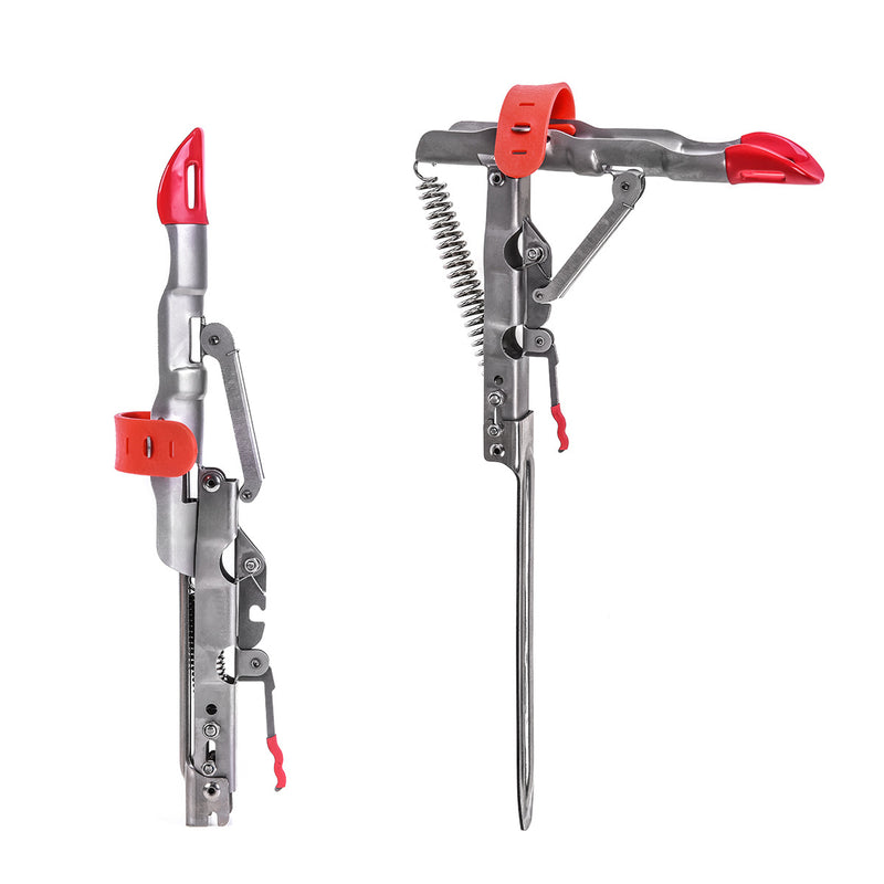 LEO 28006 Folding Stainless Steel Spring Automatic Fishing Rod Holder 8KG Pull Spring Bracket