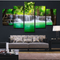 Rimless Landscapes Green Waterfalls High Definition Spray Paintings For Room Decorations