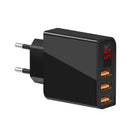 Bakeey 3.4A Multi USB Port LED Digital Display Fast Charging EU Plug USB Charger Adapter For iPhone 11 Pro Huawei P30 Pro Mate 30 Xiaomi 9 Pro S10+ Note10