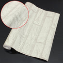 10m White Grey Brick Stone Prepasted Adhesive Contact Paper Wallpaper Roll Wall Art Decor