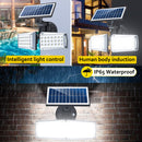42LED/80COB 2 Head Rotating Solar Motion Light Outdoor Human Body Sensing Lamp