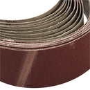 Drillpro 10pcs 40 to 1000 Grit 30mm x 540mm Sanding Belts For Angle Grinder Belt Sander Attachment