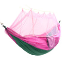 Portable Double Mosquito Net Hammock Swing Bed 2 Person Hanging Sleeping Bed Travel Camping