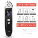 Face Nose Acne Black Dot Pimple Blackhead Remover Electric Blackhead Vacuum Cleaner Pore Skin Care Tools Suction Machine with 6 Head