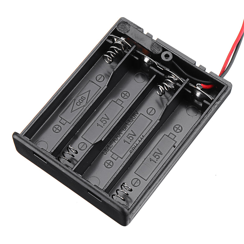 4 Slots NO.7 AAA Battery Box Battery Holder Board with Switch for 4 x AAA Batteries DIY kit Case