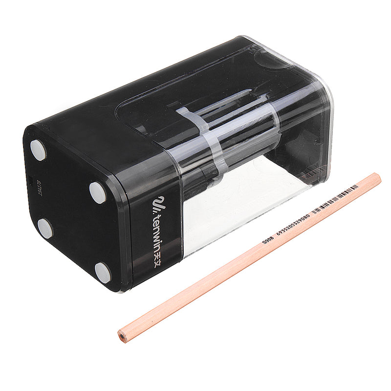 TENWIN Electric Pencil Sharpener Automatic Pencil Sharpener One-hole Electric Touch Switch Pencil Sharpeners Pen Cutter Student School Supplies Office