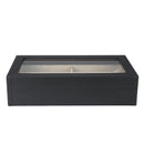 PU Leather 6 Grid Sunglasses Glasses Storage Display Case Box Organizer