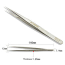 6pcs R'DEER RST10-15 High-Precision Stainless Steel Pointed Tweezers Electronics Tweezers Set