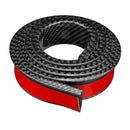 2PCS 1.5Mx3.8CM Rubber Car Mudguards Trim Wheel Arch Protection Moldings Carbon Black