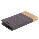 For Doogee S40 Case Bakeey Flip Foldable Canvas PU Leather Full Body Protective Case with Card Slot