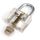 DANIU Disc Type Padlock Training Lock Transparent Cutaway Inside View of Practice Lock Pick Tools