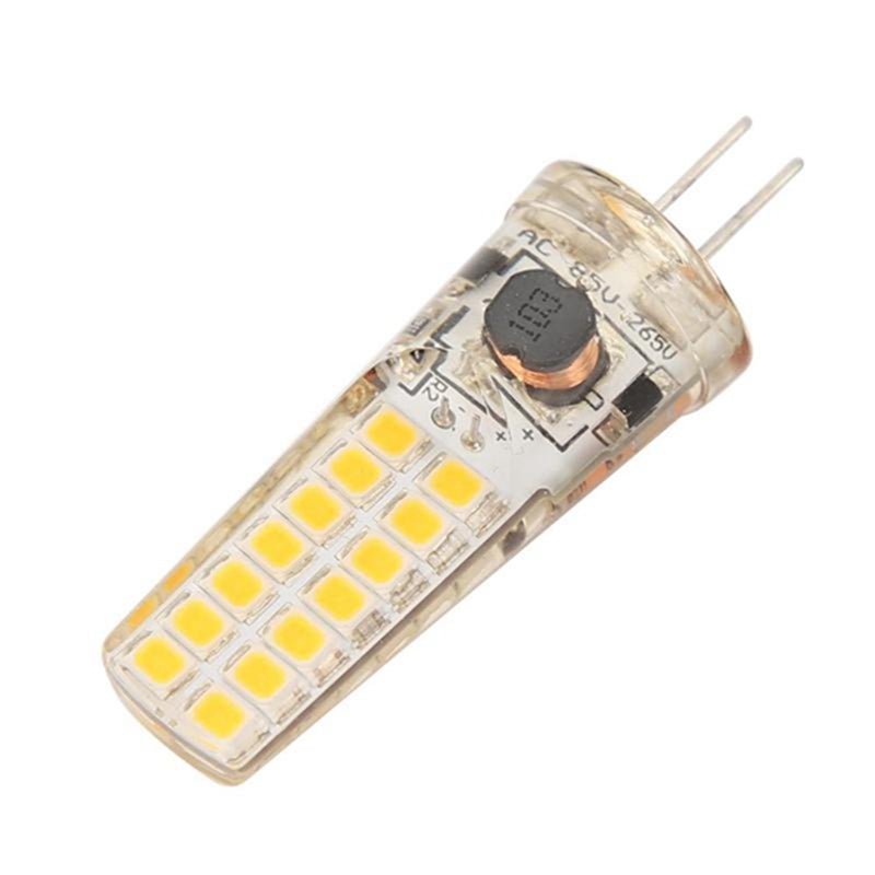 AC85-265V G4 5W 28 SMD 2835 No Strobe Silica gel LED Corn Light Bulb Ceiling Lamp Indoor Home Decor