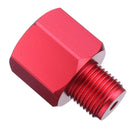 Adapter Converts CO2 Tank to Standard 5/8-18 Male Fitting & TR21-4 Female Fitting Red