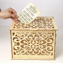 Greeting Card Box Wedding Decor Supplies Decorations Wooden Gift Case