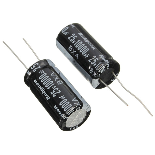 10Pcs Radial Electrolytic Capacitor 25V 10000UF 105C