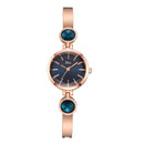 Elegant Big Crystal Alloy Strap Slim Ladies Dress Bracelet Women Simple Dial Quartz Watch