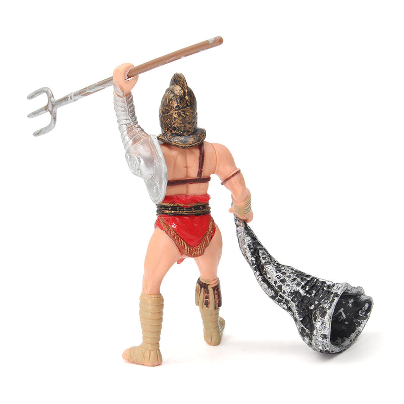 6Pcs DIY Gladiator Warrior Fighter Roman Soldier Action Figure Playset Weapons Gift Military Scenes