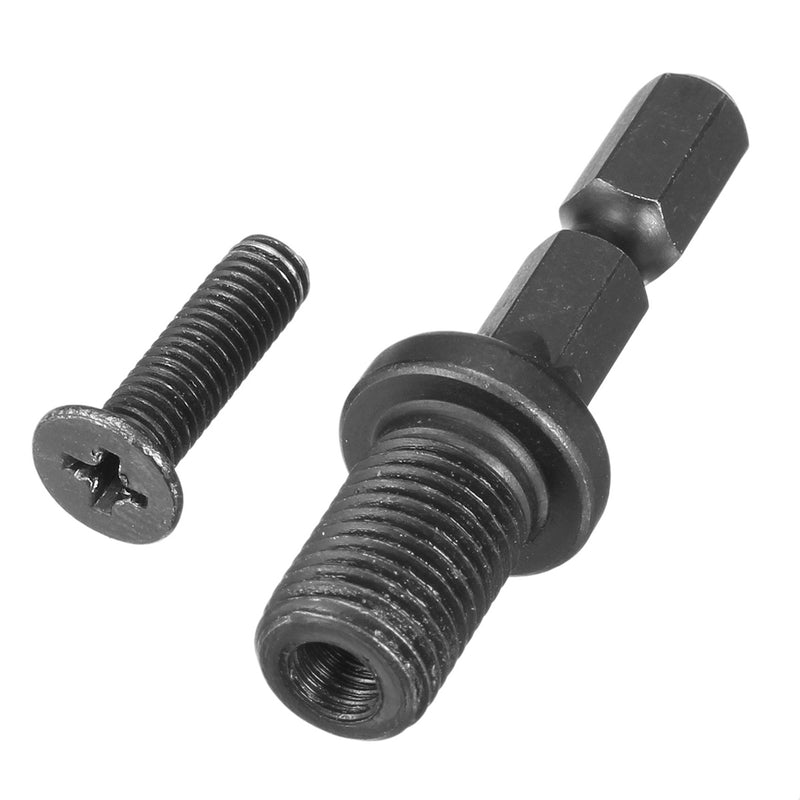 0.8-10mm Keyless Drill Chuck Converter 3/8 Inch 24UNF with 1/4 Inch Hex Shank SDS Adapter