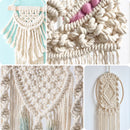 Cotton Rope 8mm Natural Beige Twisted Cord DIY Craft Macrame Handmake String 45m Decorations