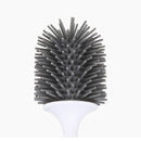 Wall Mounted /Floor Stand 360 TPR Soft Bristle Silicone Toilet Cleaning Brushes with Holder