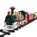 Christmas Electric Rail Train Tracks Set Lights Sound Kids Toys Gift