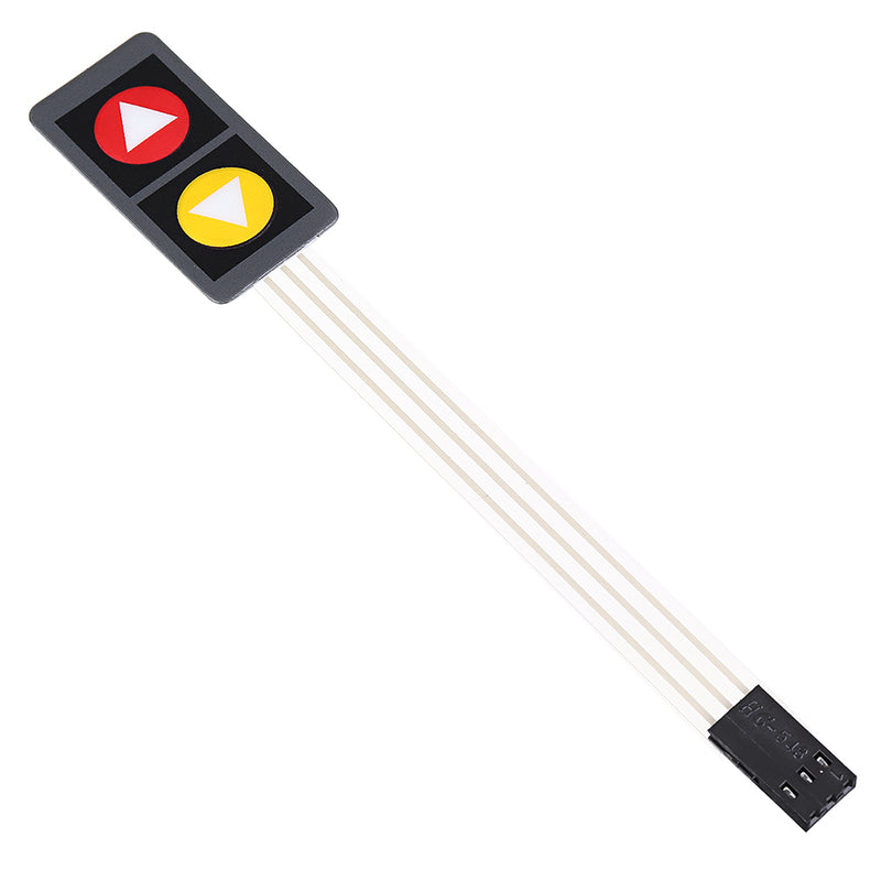 5Pcs 2 Key Press Film Switch Module with Symbol Single Chip Microcomputer Extended Keyboard Electronic Switch Module