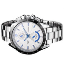 LONGBO 8833 Men Watch Luminous Stainless Steel Fashion Casual Quartz Wrist Watch