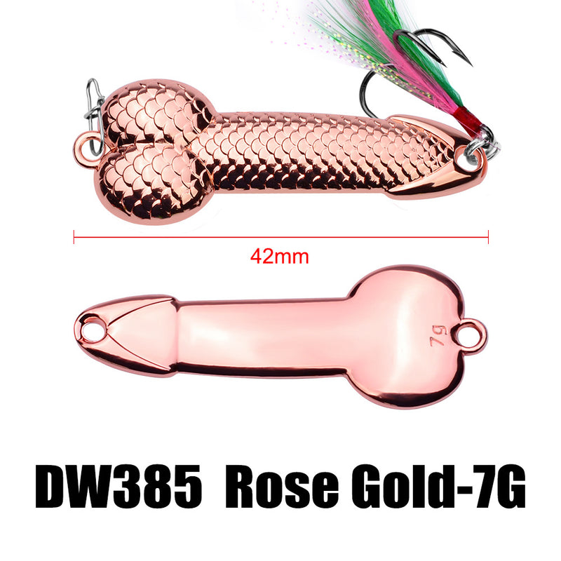 Zanlure 1pc 7g 15g 28g 36g DD Metal Spinner Spoon Lure Fishing Lure with Feather Hook Sea Fishing