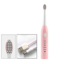 5 Modes Sonic Electric Toothbrush Portable USB Charging Waterproof Vibration Toothbrush With 4 Brush Heads