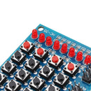 3pcs 8 LED 4x4 Push Button Switch 16 Keys Matrix Independent Keyboard Module For AVR ARM STM32