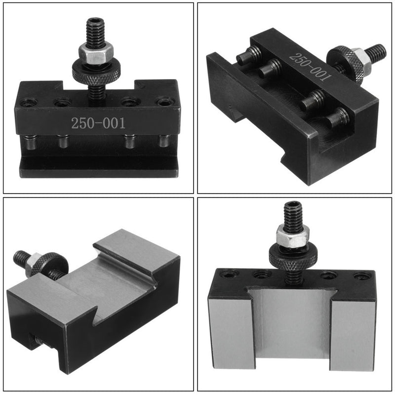 250-001 Quick Change Tool Post Turning Facing Holder Lathes Kit
