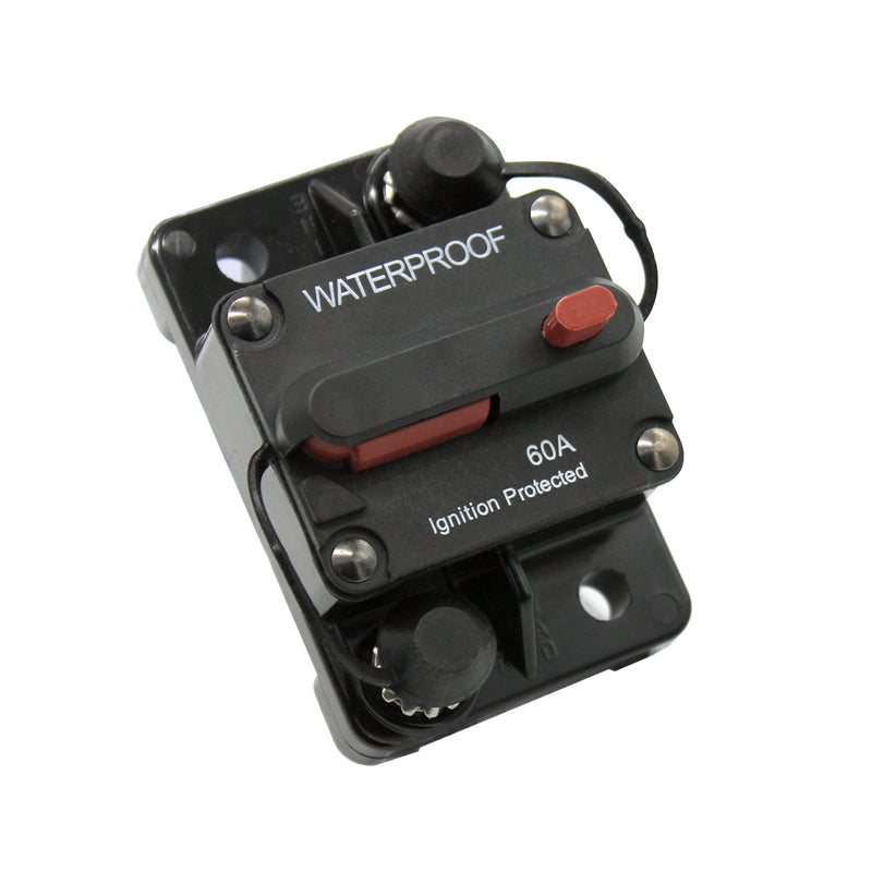 Waterproof 12V 24V 60A-200A AMP Circuit Breaker Dual Battery Manual Reset Fuse