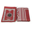 Portable Islamic Prayer Rug Teppich Easy Praying Blankets w/ Pocket Ramadan Islamic Decoration Gifts