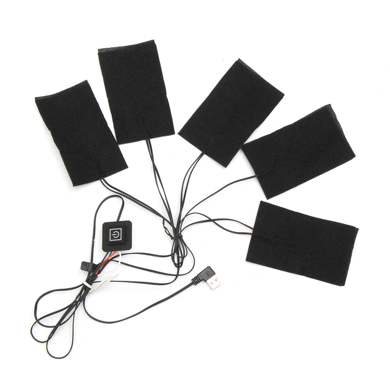 5pcs 65 Electric Heating Pad 3 Gear Adjusted DIY Thermal Vest Heated Clothes