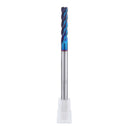 Drillpro 4/6/8mm HRC60 Round Nose Milling Cutter 4 Flutes NACO Blue Coated End Mill