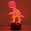 3D Dinosaur LED Desk Table Lamp 7 Color Changing USB Night Light 5V