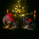 Halloween Skeleton Snake Skull Head Figurine Statue for Halloween Party Decorations